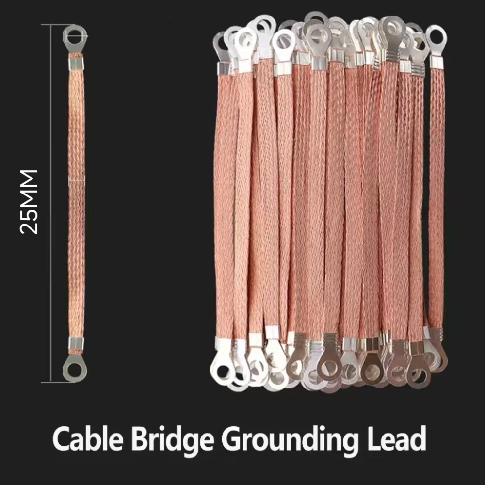 Copper Wire Roll - 6 Pcs Pure-copper Bridge Grounding Wire