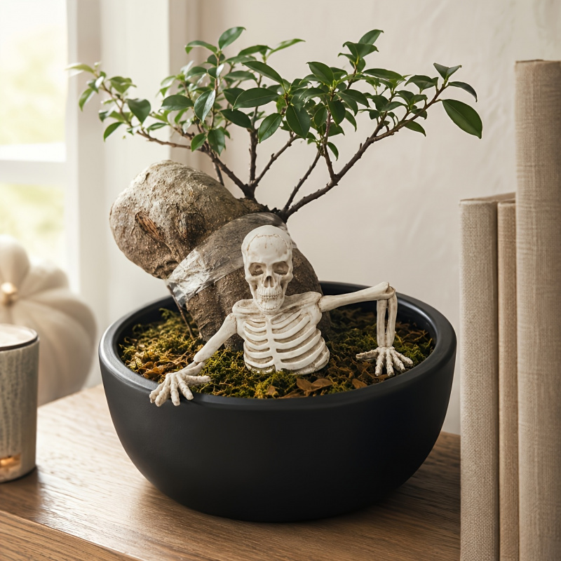 Half-body Climbing Out of the  - огляд і ціна Bonsai Garden Landscape Design