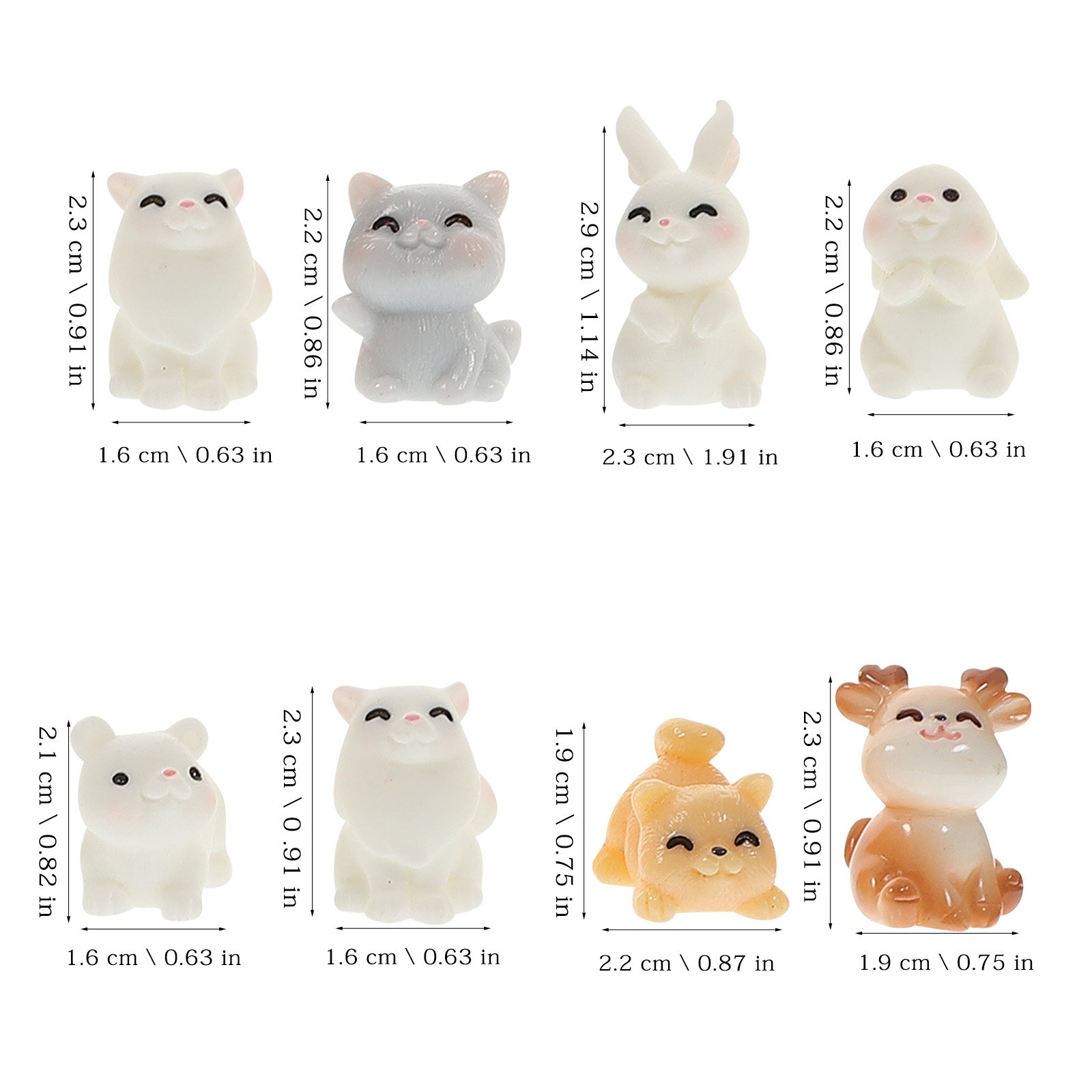 11Pcs Mini Animal Resin Orname - огляд і ціна Bonsai Garden Landscape Design